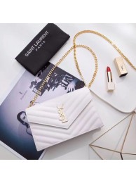 Fake 1:1 Yves Saint Laurent hot style shoulder bag 393953 white JH08224kU97