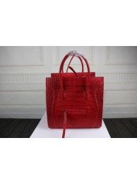 Fake 2015 Celine classic original crocodile 3341 red JH06537TR19