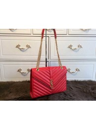 Fake 2015 Yves Saint Laurent new model fashion shoulder bags caviar 311224 red JH08423gE29