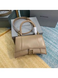 Fake Balenciaga HOURGLASS SMALL TOP HANDLE BAG B108895-1 apricot JH09417SY47