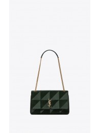 Fake Cheap SAINT LAURENT Jamie leather quilted shoulder bag 515821 green JH07970jV17