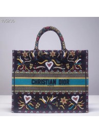 Fake DIOR BOOK TOTE BAG VAN GEBORDUURD CANVAS M1286ZBT JH07391zK58