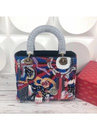 Fake Dior GEBORDUURDE MINI LADY DIOR-TAS M913 JH07349El40