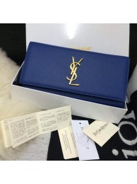 First-class Quality 2015 Yves Saint Laurent new model clutch 30210 blue JH08395gc84