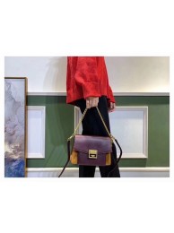 GIVENCHY GV3 leather and suede shoulder bag 9989 Burgundy JH09033uu45