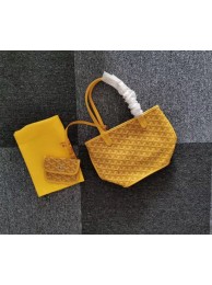 Goyard Calfskin Leather Mini Tote Bag 6782 Yellow JH06660Js36