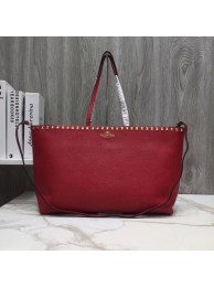 High Imitation VALENTINO Origianl Leather Bag V2088 Wine JH09685mt35