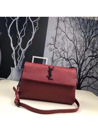 High Quality Replica Saint Laurent Classic Monogramme Caviar Leather Shoulder Bag 1802 red JH08142tp21