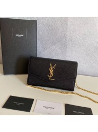 High Quality Replica SAINT LAURENT leather shoulder bag Y659193 black JH07784lk70