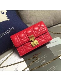 Hot Replica 2017 dior DIORADDICT WALLET ON CHAIN 7056 red JH07645IG96