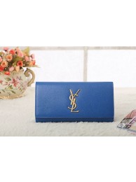 Imitation 2015 Yves Saint Laurent hot style original leather caviar 5485 brilliant blue JH08458Yx32