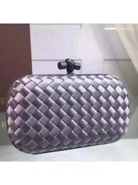 Imitation Bottega Veneta Japanese Silk ribbon Clutch 0312 grey JH09320vX95