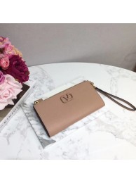 Imitation High Quality VALENTINO Origianl leather 060 Clutch bag pink JH09581dN21