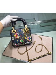 Imitation MINI LADY DIOR EMBROIDERED BAG M0598CRMH-2 JH07251Mc29