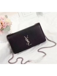 Imitation SAINT LAURENT Kate Monogram leather shoulder bag B499860 black JH08074dm74