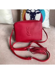 Imitation SAINT LAURENT Lou linen camera bag 97641 red JH07940XD29