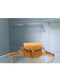 Imitation SMALL DIOR BOBBY BAG Gray Box Calfskin Gray Box Calfskin M9317 yellow JH06923JF45