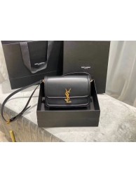 Imitation SOLFERINO MEDIUM SATCHEL IN BOX SAINT LAURENT LEATHER Y63435 black JH07746cg47