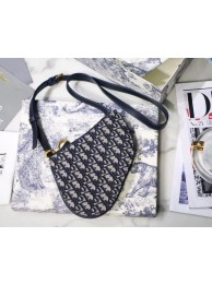 Imitation Top Dior SADDLE DIOR OBLIQUE CLUTCH S5642C Blue JH07279eP47