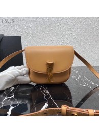 Imitation Yves Saint Laurent Calfskin Leather Shoulder Bag 619740 apricot JH07772Rd46