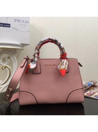 Knockoff Prada Calf leather bag 2025 pink JH05422Tm92