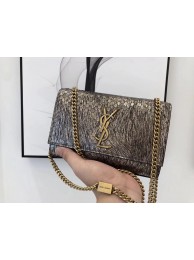 Knockoff SAINT LAURENT Kate Snake Leather croc-embossed Shoulder Bag 474366 Gold JH07865ry98