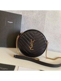 Knockoff SAINT LAURENT leather shoulder bag Y610436 black JH07785PF42