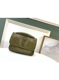 Knockoff Yves Saint Laurent NIKI BABY IN LAMBSKIN green JH07782Tm92