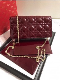 LADY DIOR CALFSKIN WALLET M9001 Bordeaux JH07337sA28