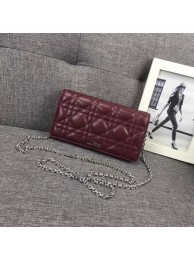 LADY DIOR CLUTCH CANNAGE LAMBSKIN S0204 fuchsia JH07551QQ72