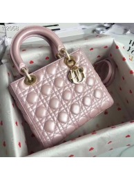 LADY DIOR LAMBSKIN BAG CAL44550 pearly-lustre pink JH07211ja59