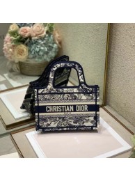 MINI DIOR BOOK TOTE Embroidery S5475Z Blue JH06754dC47