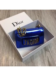 MINI Jadior flap bag metallic mirror calfskin M9002 blue JH07498gz34