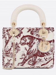 MINI LADY DIOR-TAS TOILE DE JOUY M0505OSNH JH07367ui32