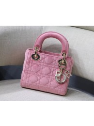 MINI LADY DIOR Velvet BAG M424 Pink JH07199cP55