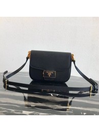 Prada Embleme Saffiano leather bag 1BD217 black JH05170Je99