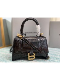 Replica Balenciaga Hourglass XS Top Handle Bag 28331S black JH09361yi85