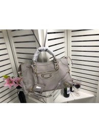 Replica Balenciaga The City Handbag Sheepskin 084334 light gray JH09437mL47