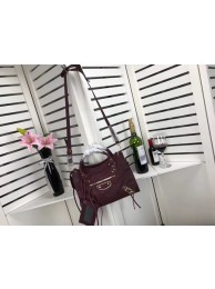 Replica Balenciaga The City Handbag Sheepskin 084335 wine JH09431Qz32