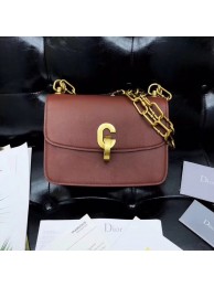 Replica DIOR 21ST FLAP BAG IN RED LAMBSKIN JH07549wr22