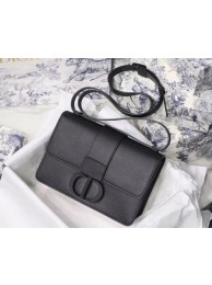 Replica Dior 30 MONTAIGNE CALFSKIN BAG M9203 black JH06978Pn74