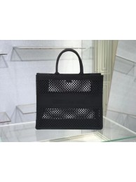 Replica DIOR BOOK TOTE Black Mesh Embroidery M1286ZW JH06856Ix48