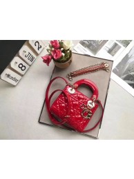 Replica Dior MINI LADY DIOR CALFSKIN BAG M0505O cherry red JH07262ho28