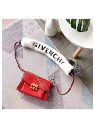 Replica GIVENCHY GV3 leather and suede shoulder bag 9989 red JH09035XB19