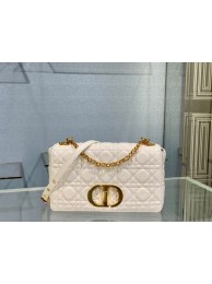 Replica MEDIUM DIOR CARO BAG Soft Cannage Calfskin M9242 white JH06748GC56