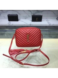 Replica Saint Laurent Lou Medium Camera Bag 520534 red JH08044Yp41