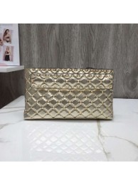 Replica Top VALENTINO leather clutch 0125 gold JH09726Lo91