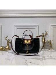 Replica VALENTINO Origianl Leather Bag V0052H Black JH09669TN94