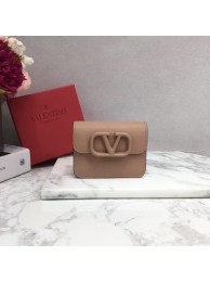 Replica VALENTINO Origianl leather Card Holder 062 pink JH09562pb70