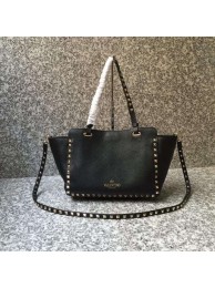 Replica VALENTINO Rockstud medium tote 0972 black JH09741QF99